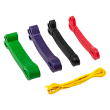 Resistance Band Loop Set of 5 Heavy Duty Gym Yoga Workout - Top-Down View