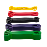 Resistance Band Loop Set of 5 Heavy Duty Gym Yoga Workout - Close-Up Angle