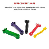 Resistance Band Loop Set of 5 Heavy Duty Gym Yoga Workout - Extra Image