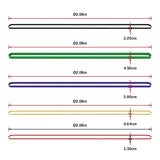Resistance Band Loop Set of 5 Heavy Duty Gym Yoga Workout - Extra Image