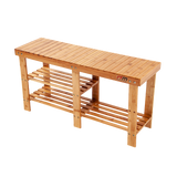 Bamboo Shoe Rack Wooden Bench Storage Organiser Cabinet Holder Stool