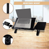 Aluminium Alloy Folding Laptop Stand Desk Table with Mouse Tray