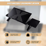 Aluminium Alloy Folding Laptop Stand Desk Table with Mouse Tray