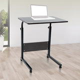 Mobile Laptop Desk Bed Stand Computer Table Adjustable Notebook Bedside Table - Front View