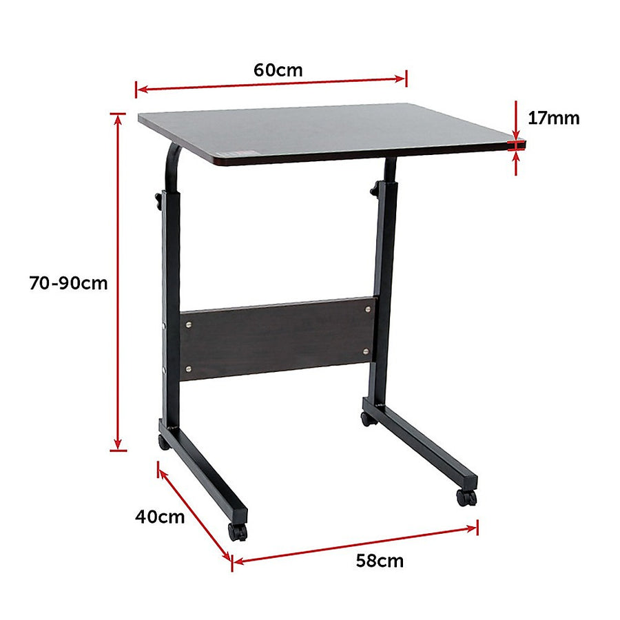 Mobile Laptop Desk Bed Stand Computer Table Adjustable Notebook Bedside Table, image 8