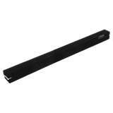 2.4m (8FT) Gymnastics Folding Balance Beam Black Synthetic Suede - Top-Down View