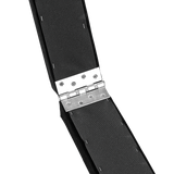 2.4m (8FT) Gymnastics Folding Balance Beam Black Synthetic Suede - Close-Up Angle