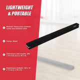 2.4m (8FT) Gymnastics Folding Balance Beam Black Synthetic Suede - Extra Image