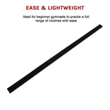 2.4m (8FT) Gymnastics Folding Balance Beam Black Synthetic Suede - Extra Image