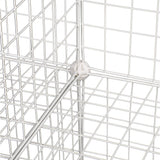 12 Cube Wire Grid Organiser Bookcase Storage Cabinet Wardrobe Closet White - Top-Down View