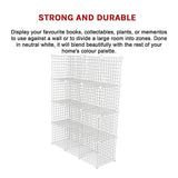 12 Cube Wire Grid Organiser Bookcase Storage Cabinet Wardrobe Closet White - Extra Image