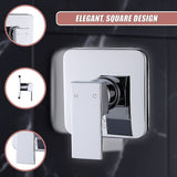 Shower Bath Mixer Tap Bathroom WATERMARK Approved - Chrome - Extra Image