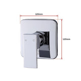 Shower Bath Mixer Tap Bathroom WATERMARK Approved - Chrome - Extra Image