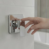 Shower Bath Mixer Tap Bathroom WATERMARK Approved - Chrome - 45-Degree Angle