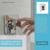 Shower Bath Mixer Tap Bathroom WATERMARK Approved - Chrome - Extra Image