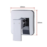 Shower Bath Mixer Tap Bathroom WATERMARK Approved - Chrome - Extra Image