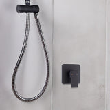 Shower Bath Mixer Tap Bathroom WATERMARK Approved - Electroplated Matte Black - 45-Degree Angle