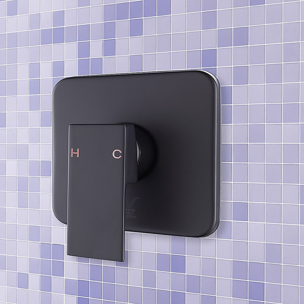 Shower Bath Mixer Tap Bathroom WATERMARK Approved - Electroplated Matte Black
