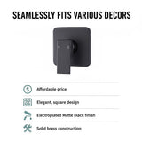 Shower Bath Mixer Tap Bathroom WATERMARK Approved - Electroplated Matte Black
