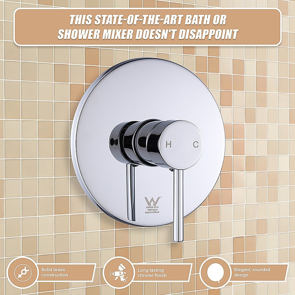 Shower Bath Mixer Tap Bathroom WATERMARK Approved - Chrome