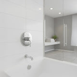 Shower Bath Mixer Tap Bathroom WATERMARK Approved - Chrome - Low Angle