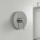 Shower Bath Mixer Tap Bathroom WATERMARK Approved - Chrome - Front View