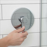 Shower Bath Mixer Tap Bathroom WATERMARK Approved - Chrome - Rear View