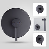 Shower Bath Mixer Tap Bathroom Electroplated Matte Black - Extra Image
