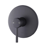 Shower Bath Mixer Tap Bathroom Electroplated Matte Black - 45-Degree Angle