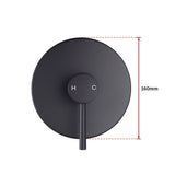Shower Bath Mixer Tap Bathroom Electroplated Matte Black