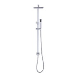 WELS 8 Rain Shower Head Set Square Dual Heads Faucet High Pressure Hand Held