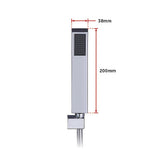 WELS 8 Rain Shower Head Set Square Dual Heads Faucet High Pressure Hand Held