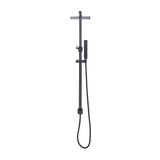 WELS 8 Rain Shower Head Set Square Dual Heads Faucet High Pressure Hand Held - Extra Image