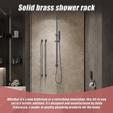 WELS 8 Rain Shower Head Set Square Dual Heads Faucet High Pressure Hand Held