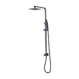 WELS 8 Rain Shower Head Set Square Dual Heads Faucet High Pressure Hand Held