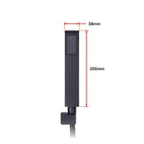 WELS 8 Rain Shower Head Set Square Dual Heads Faucet High Pressure With Mixer - Extra Image
