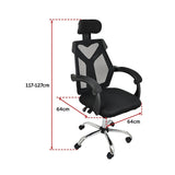 Office Chair Gaming Computer Chairs Mesh Back Foam Seat - Black - Extra Image
