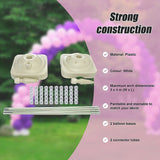 3x4m Full Set Balloon Arch Column Kit Floor Base Stand For Wedding & Party - Low Angle