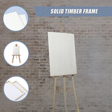 5 pack of 20x30cm Artist Blank Stretched Canvas Canvases Art Large White Range Oil Acrylic Wood - Low Angle