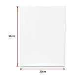 5 pack of 20x30cm Artist Blank Stretched Canvas Canvases Art Large White Range Oil Acrylic Wood
