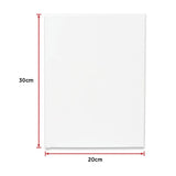 5 pack of 20x30cm Artist Blank Stretched Canvas Canvases Art Large White Range Oil Acrylic Wood - Extra Image