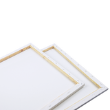 5 pack of 50x60cm Artist Blank Stretched Canvas Canvases Art Large White Range Oil Acrylic Wood - Rear View