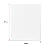 5 pack of 50x60cm Artist Blank Stretched Canvas Canvases Art Large White Range Oil Acrylic Wood