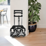 Stair Climbing Trolley 6 Wheels Aluminium Folding Hand Cart Climb Steps - 45-Degree Angle