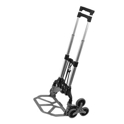 Stair Climbing Trolley 6 Wheels Aluminium Folding Hand Cart Climb Steps