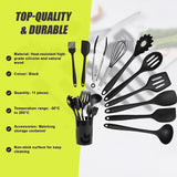 11pcs Kitchen Utensil Set Silicone Heat-Resistant Non-Stick Kitchen Utensils kit - Extra Image