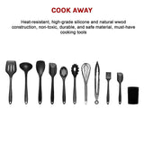 11pcs Kitchen Utensil Set Silicone Heat-Resistant Non-Stick Kitchen Utensils kit - Extra Image