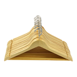 120pc Wooden Clothes Hangers Coat Pant Suit Coathangers Rack Wardrobe Wood