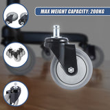 5x Office Chair Caster Wheels Set Heavy Duty & Safe for All Floors w/Universal Fit - Extra Image
