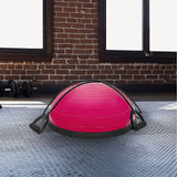 Yoga Balance Trainer Exercise Ball for Arm, Leg, Core Workout with Pump, 2 Resistance Bands - 45-Degree Angle